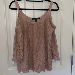 Cold Shoulder Lace Top